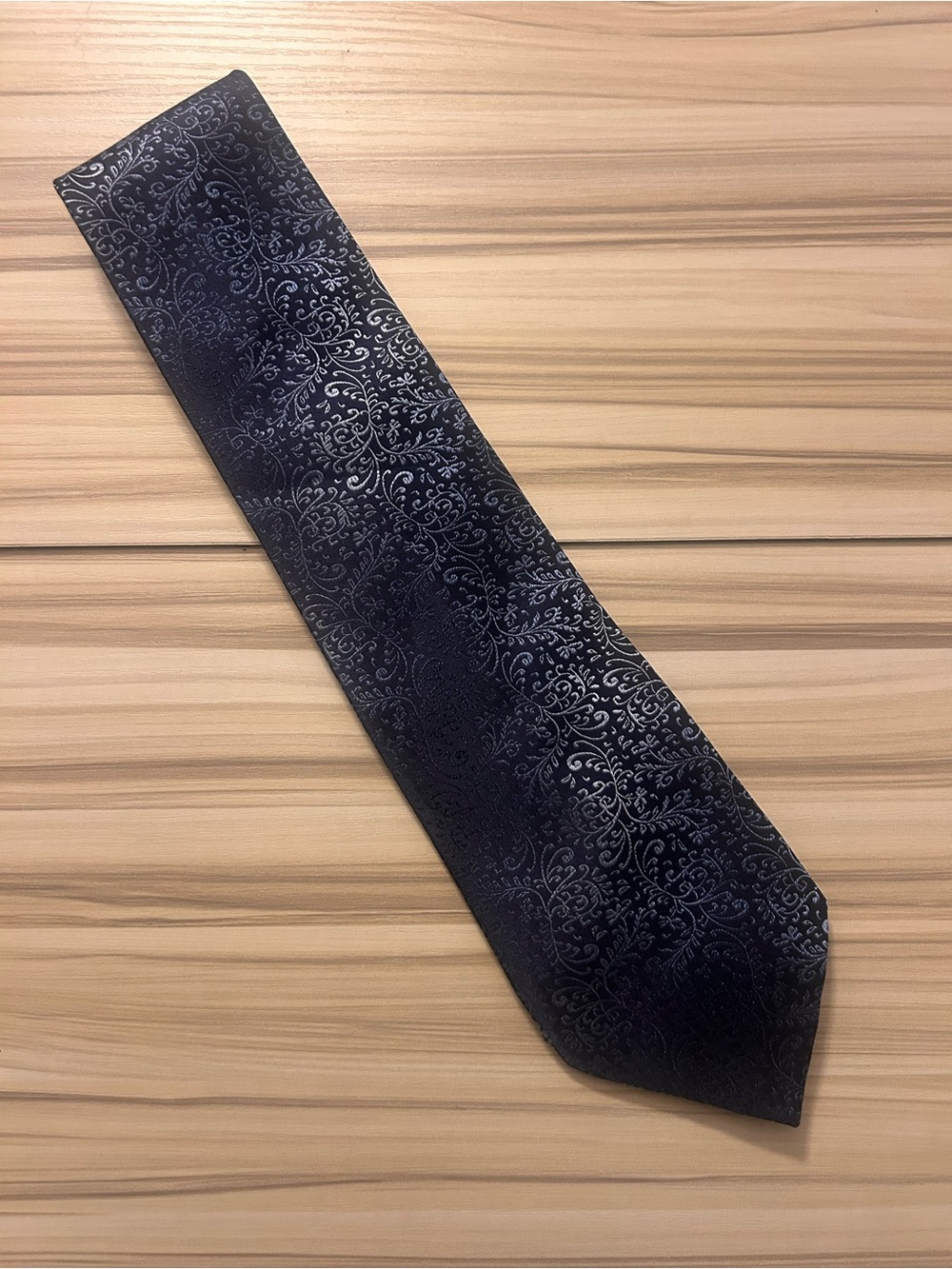 Sean John Black Paisley Pattern Tie